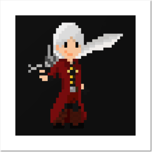 Pixel Dante - Devil may cry Posters and Art